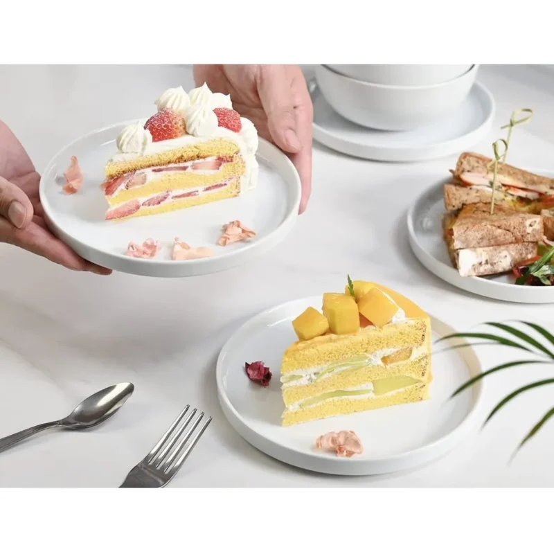 16cm Yuvarlak Pasta Tabağı, Sunumluk Pasta Tabağı , Tatlı Tabağı, Sunum Tabağı, Makarna Tabağı,